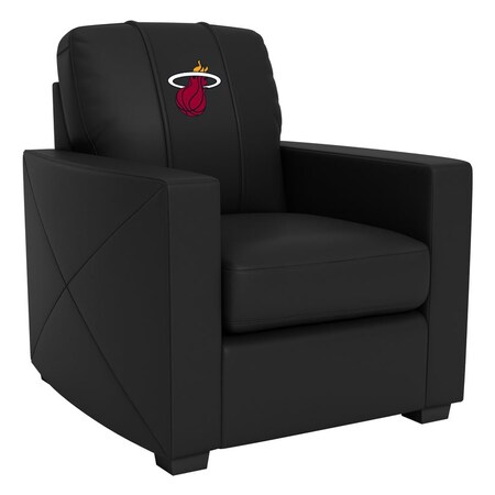Dreamseat Silver Club Chair Miami Heat Logo XZ7759002CHCDBK-PSNBA31044
